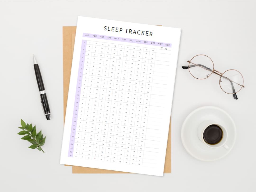 Sleep Tracker Printable Sleep Journal PDF Template, Minimalist ...