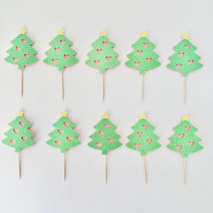 Christmas Tree Cupcake Toppers