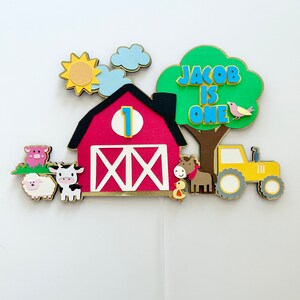 Farm Scene Cake Topper
