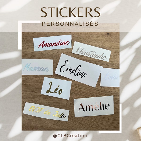 Stickers personnalisés, Autocollant en Vinyle,Décalcomanie,Étiquettes Personnalisées compatibles multi-surfaces