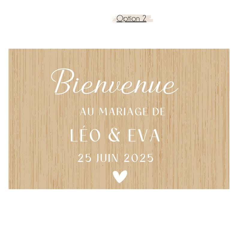 Autocollant Personnalisé Panneau Mariage, Stickers Mariage Panneau Bienvenue, Stickers Mariage, Stickers Personnalisés Mariage image 4