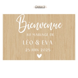 Autocollant Personnalisé Panneau Mariage, Stickers Mariage Panneau Bienvenue, Stickers Mariage, Stickers Personnalisés Mariage image 5