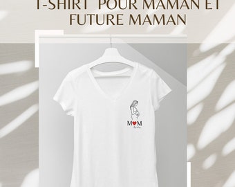 T-shirt personnalisé pour maman ou future maman