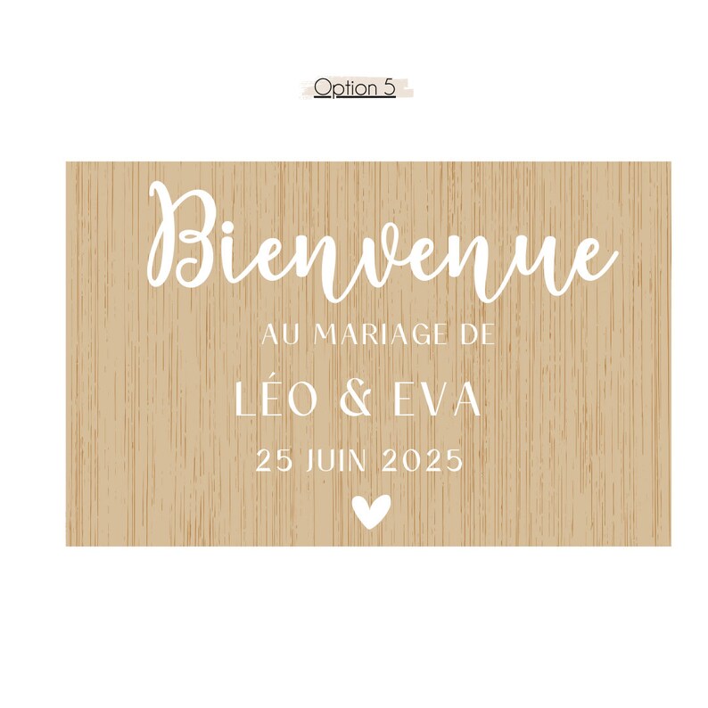 Autocollant Personnalisé Panneau Mariage, Stickers Mariage Panneau Bienvenue, Stickers Mariage, Stickers Personnalisés Mariage image 7