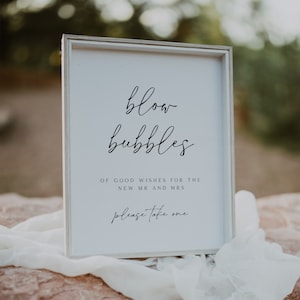 Luftblasen-Schild druckbar, Hochzeit Blasen-Zeichen, Jungvermählten-Schild, Luftblasen-Schild, Blow Bubbles-Zeichen, IDA