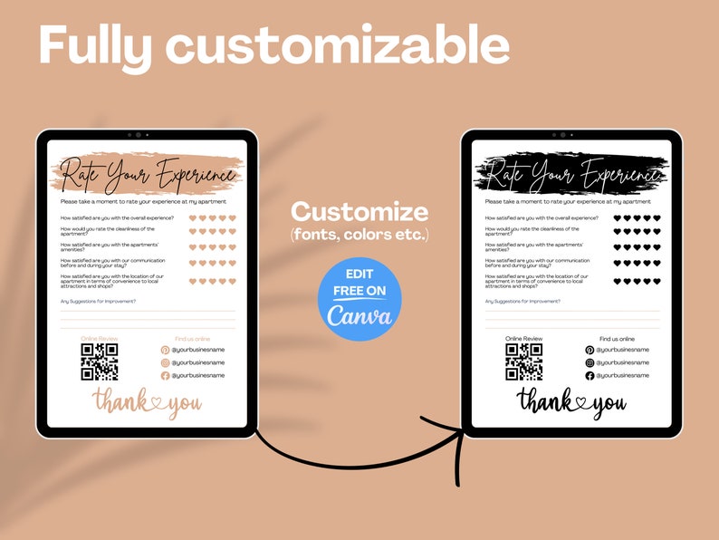 Airbnb Feedback Form Canva Template VRBO Feedback Form Template airbnb-feedback-form-canva-template-vrbo-feedback-form-template