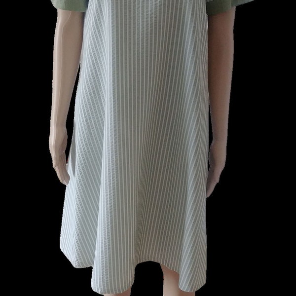Made in Italy Damen SommerKleid Sommer Kleid mit Streifen 2 Farben S 3XL