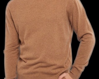 Made in Italy 100% Cashmere Herren Pullover Rundkragen S 2XL 11 Farben