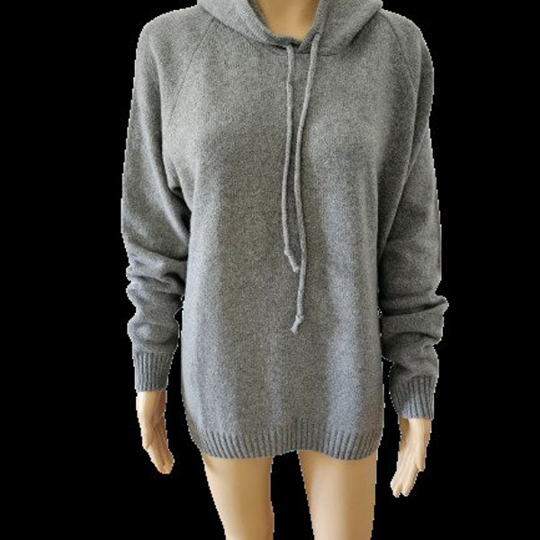 100% Cashmere Hoodie, Sweatshirt Kapuzenpullover Damen Herren Unisex Made in Italy