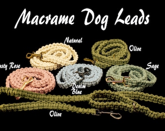 Macrame Dog Leashes Pet Leads Pet Leashes