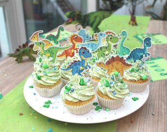 Essbare Dino-Caketopper – kreative Kuchendeko für deine Dinosaurierparty