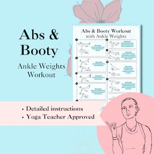 Abs & Booty Workout - Home Workout with Ankle Weights