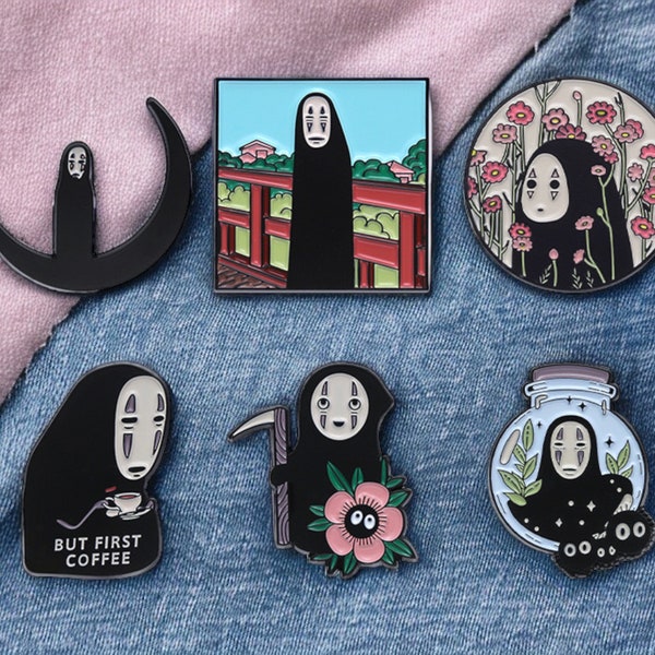 Pin's Broche Email | Totoro | Homme Sans Visage | Chihiro | Kawaii | Mignon