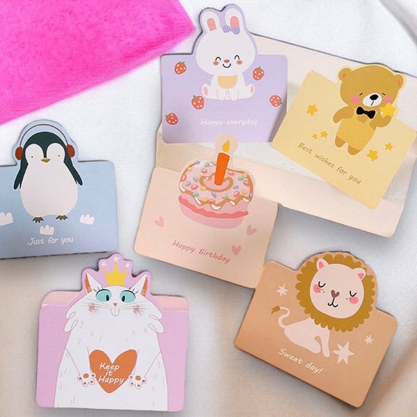 Cartes de Voeux | Animaux | Papeterie | Style Kawaii | Accessoires | Courrier | Mignon