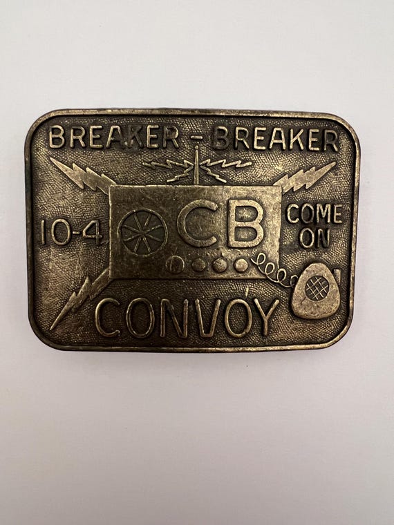 Breaker breaker CB belt buckle