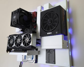 Wall-Mounted PC Case – Customizable ATX / mATX / mini-ITX