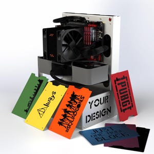 Custom Open PC Case – Minimalist Computer Case ATX MicroATX ITX – Gaming Case – Modding Friendly