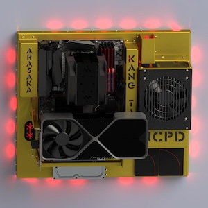 Wall-Mounted PC Case – Customizable ATX / mATX / mini-ITX