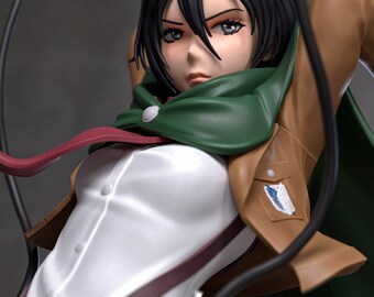 Mikasa Ackerman from Attack on Titan 3d Printed Statue