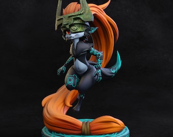 Wolf Midna from Legend of Zelda: Twilight Princess Resin 3d Printed Statue