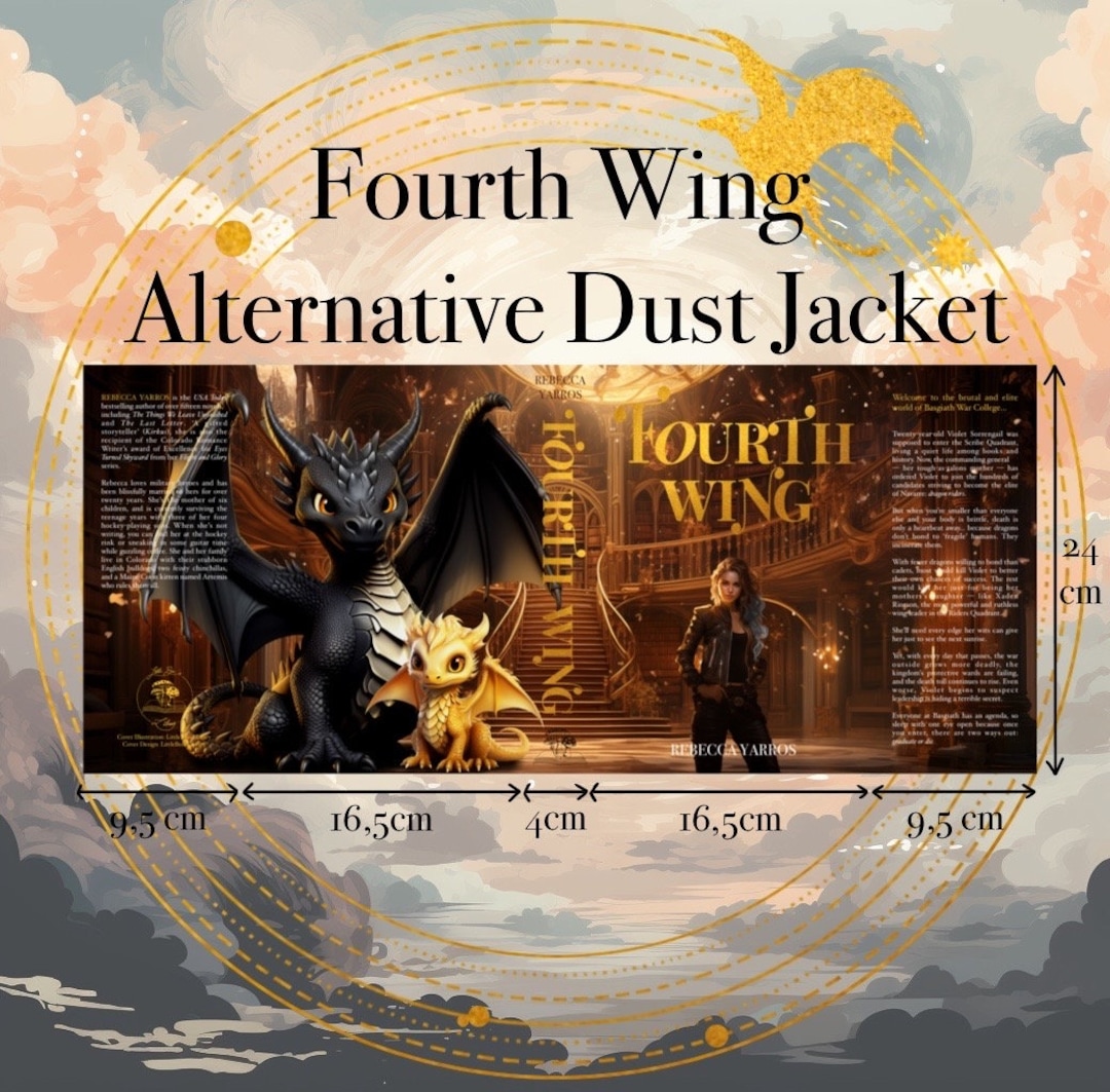 Fourth Wing Dust Jacket Etsy