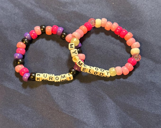 My melody and Kuromi Bracelet Set.