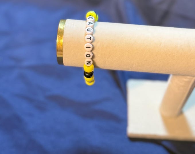 Caution Single Kandi Bracelet