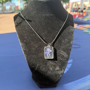 Blue Flower Pendant Necklace