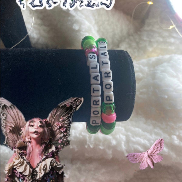 Portals Melanie Martinez letter beaded bracelet