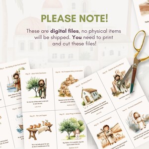 Daily Bible Story Calendar for Kids | Bible Verse Cards | Printable New ...