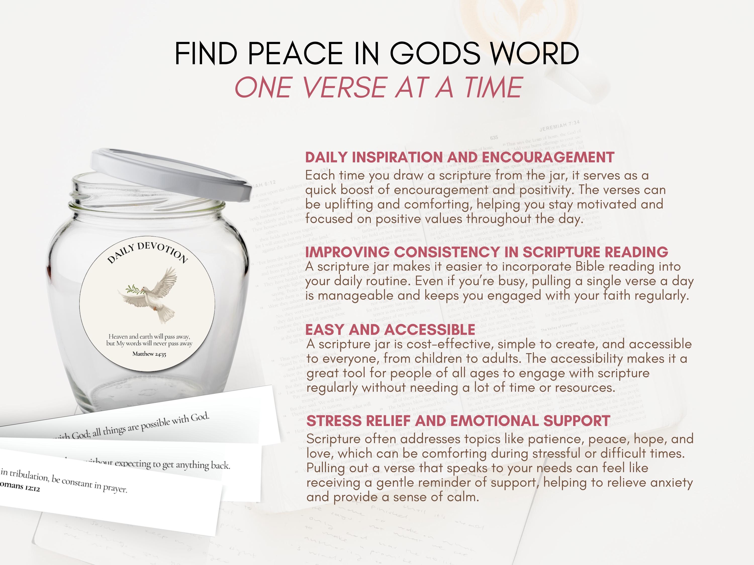 DIY Color Coded Bible Verse Jar Kit | Feelings and Emotions Bible Verse ...