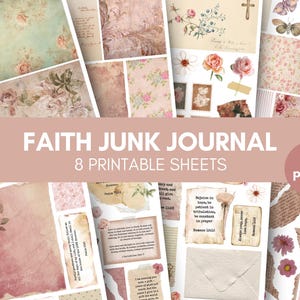 Printable Scripture Scraps | Junk Journal | Faith Labels Digital | Prayer Board Printable | Digital Download | Fussy | Christian Ephemera