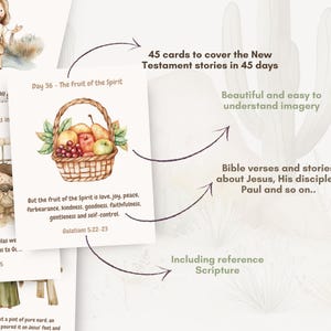 Daily Bible Story Calendar for Kids | Bible Verse Cards | Printable New ...