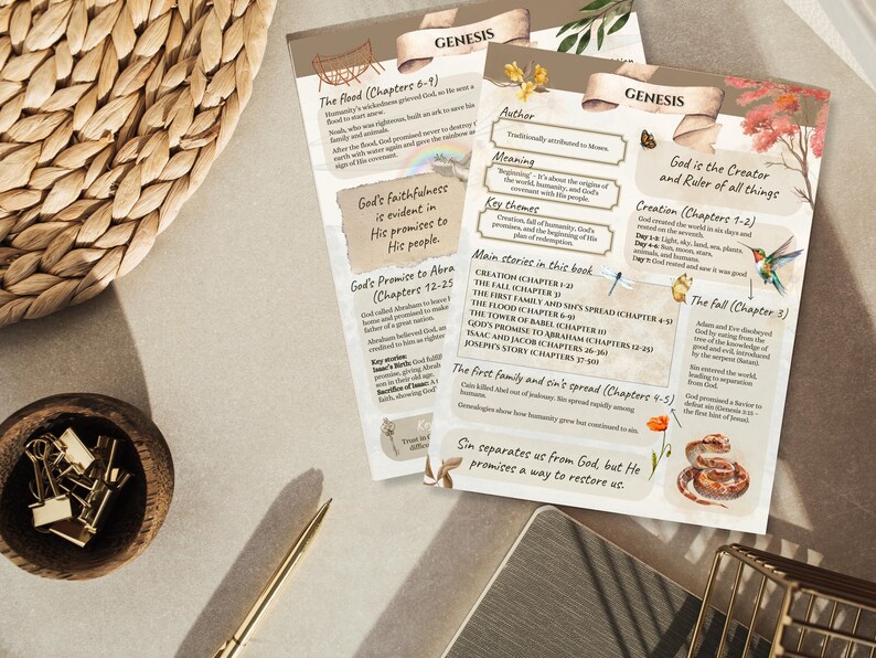 Genesis Made Simple | Easy to Use Bible Study Guide | Printable Old ...