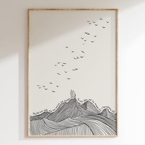 Paar Schriftkunst - 1 Thessalonicher 3:12 DIGITALDRUCK | Moderne christliche Wandkunst | Minimale Bibel Vers Skizze | Druckbares Faith Poster