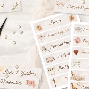 Pray Label Printable Printable Prayer Board Headers | the Boho Edition 2.0 | Aesthetic ...
