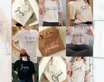 Christian SVG PNG Bundle of 15 | Minimal Sublimation Design | Religious Bundle | Jesus Svg File for Cricut | T-shirt and Mug Pod Svg Files