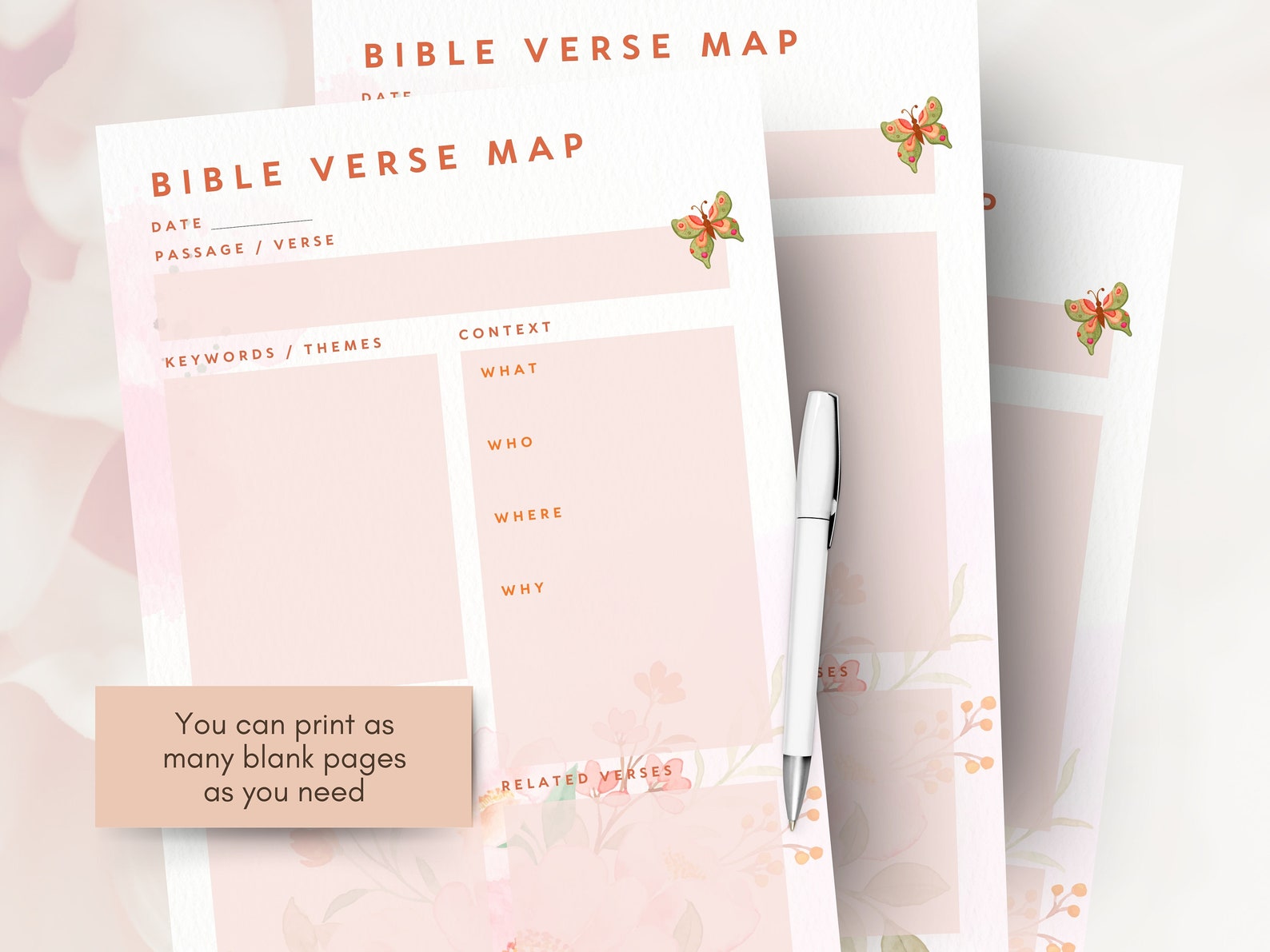 Bible Verse Mapping | Bible Verse Study | Bible Study Template ...