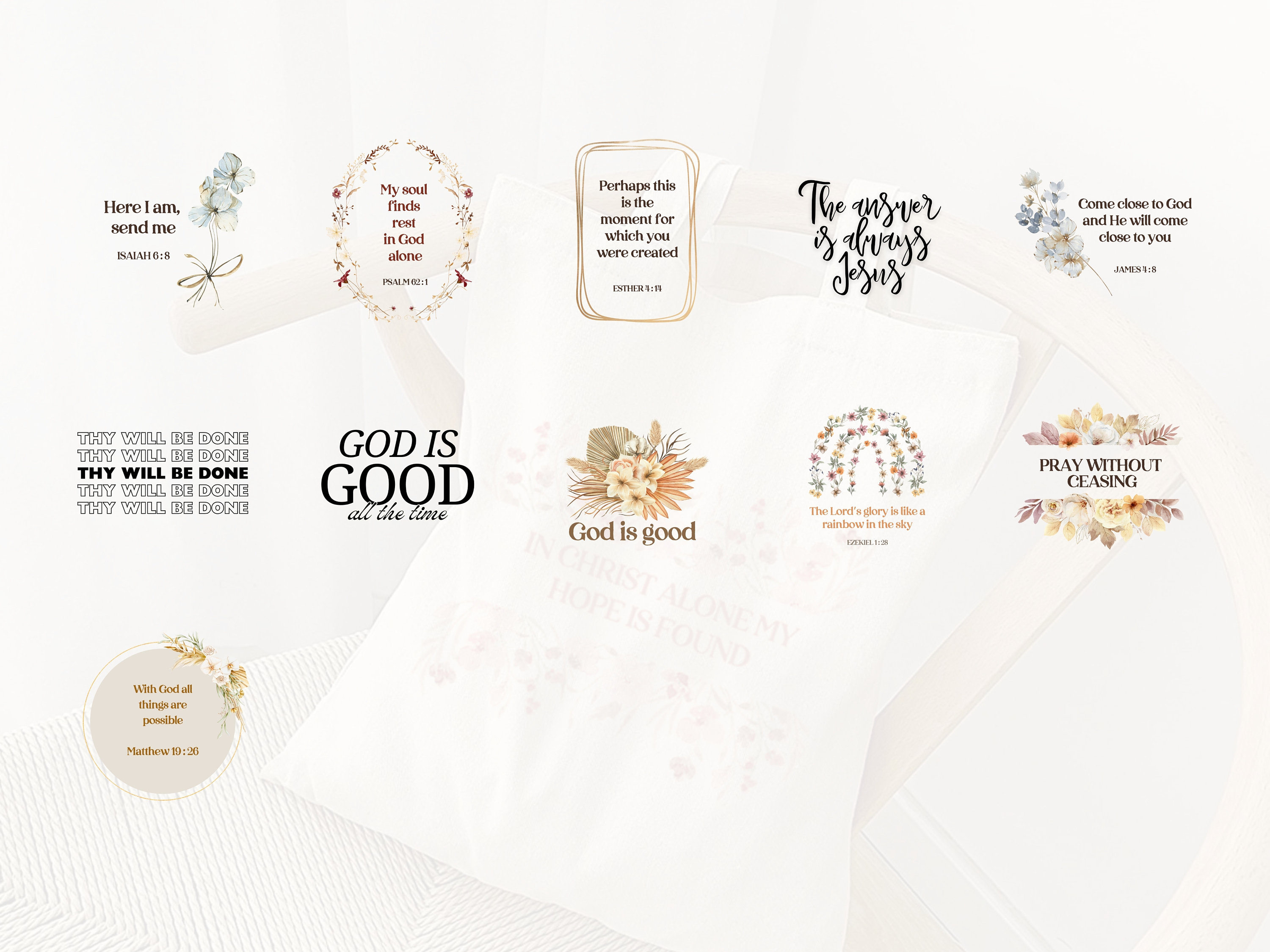 Christian SVG PNG Bundle | Scripture Png | Bible Verse Svg | Religious ...