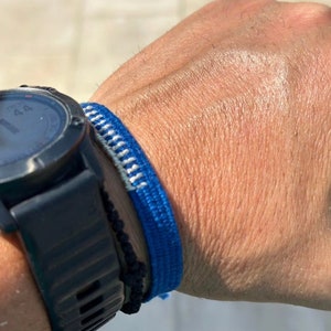 Handwoven bracelet-Minimal design-one color base color options image 8