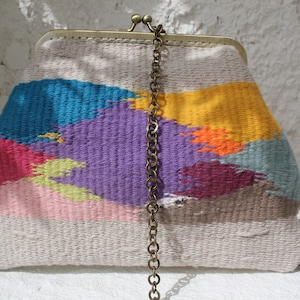 carteira única feita à mão com clutch - bolsa
