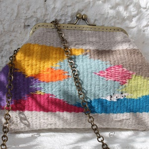 carteira única feita à mão com clutch - bolsa
