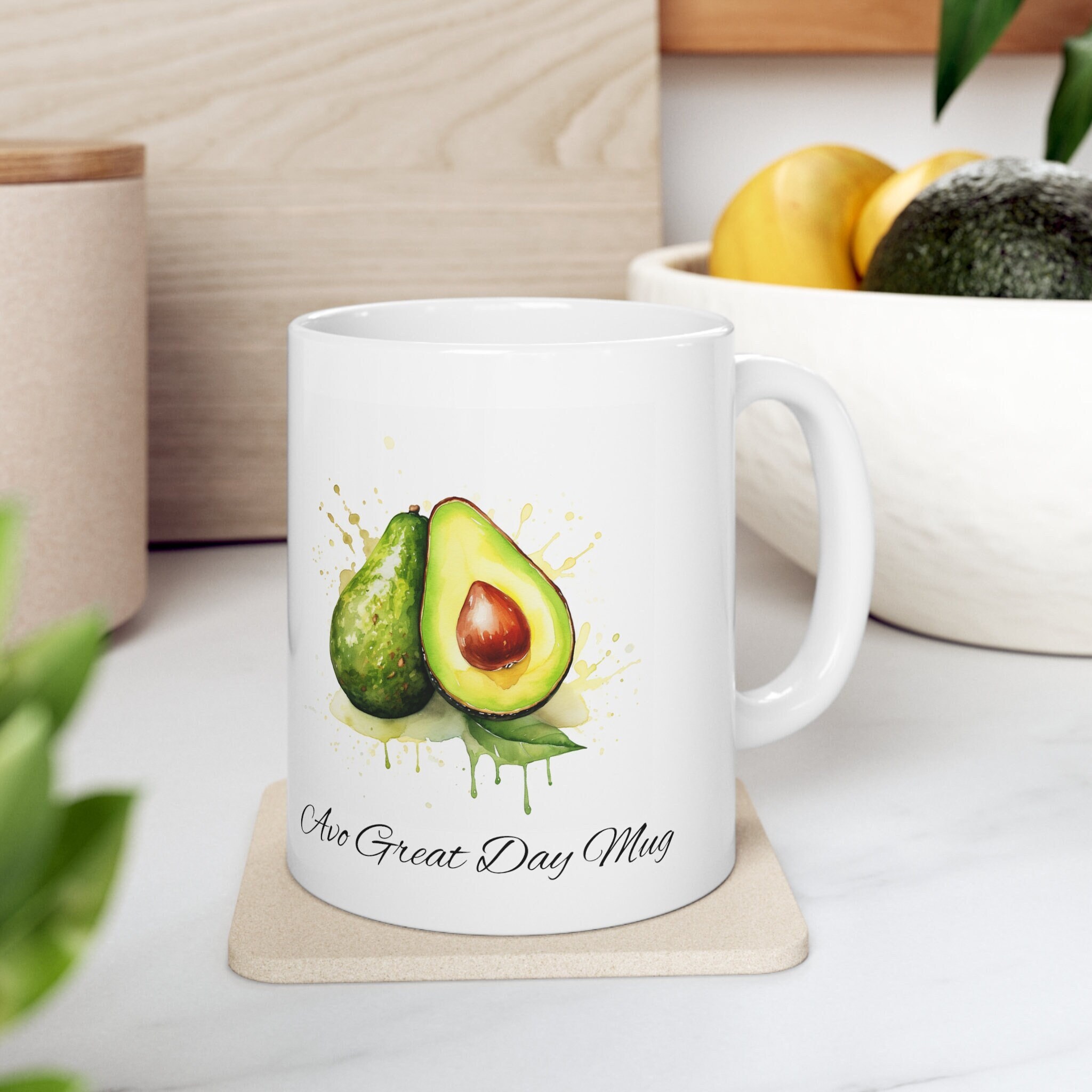 Funny COW AVOCADO Mug AVOCOWDO Cow Fruit Humor Collectables Cute