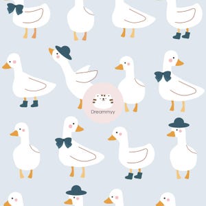 Ducks  Seamless Repeat Pattern File ,Seamless Pattern For Fabric , Pattern  Digital , Scrapbook Paper ,Nursery Baby