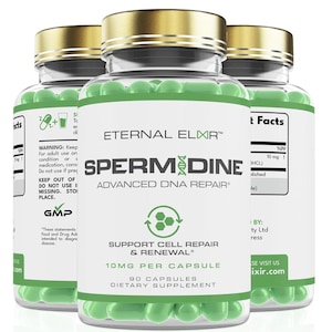 Spermidine Supplement Capsules, Vegan Friendly 10mg Capsules, 90 Cellular Health Support Capsules