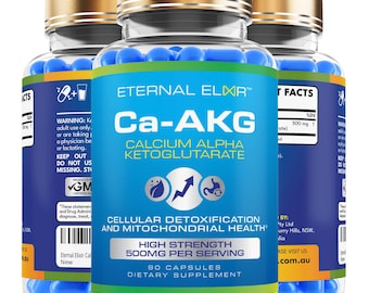 Cápsulas de alfa-cetoglutarato de calcio Ca-AKG, cápsulas veganas de origen vegetal, suplementos para la salud