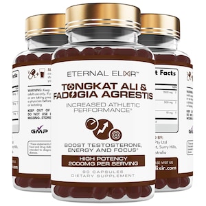 Tongkat Ali Supplement Capsules, Herbal Blend Energy & Focus Capsules, Fadogia Agrestis Capsules