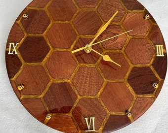 Resin Honeycomb Clock