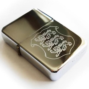 Briquet gravé des armoiries de l'Estonie - Un hommage à l'Estonie !