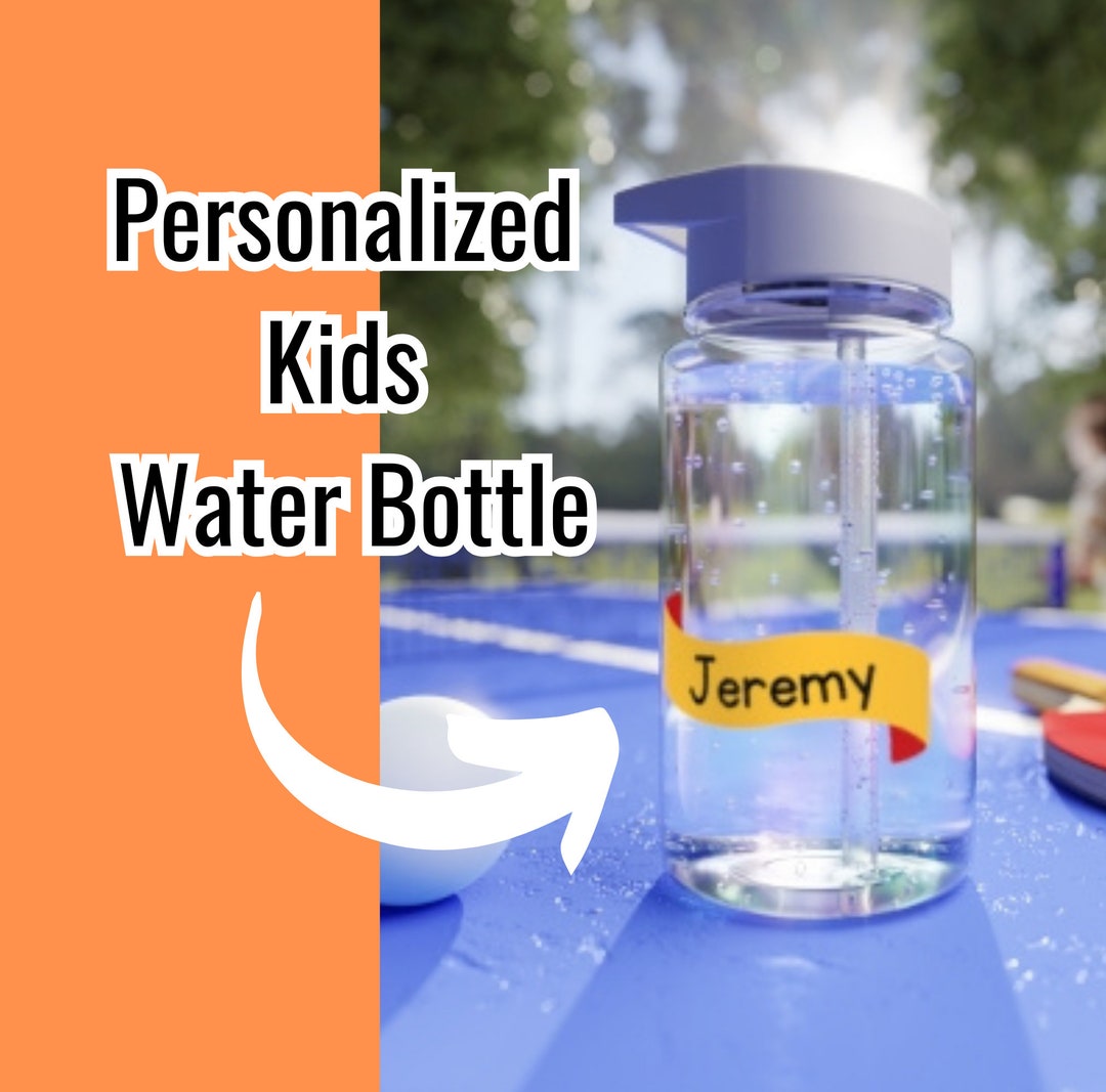 Personalized Kids Water Bottle Custom Name Boys and Girls Back to ...